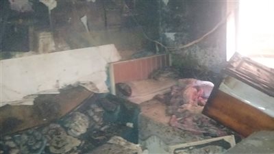 حريق يلتهم منزل بالغربية