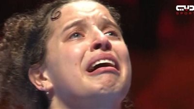 بالصور.. هنا جودة تبكي بعد خسارة ربع نهائي كأس العالم لتنس ا    