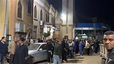 جانب من جنازة المهندس المتوفى