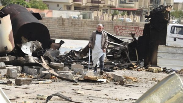 أثر غارة أمريكية على العراق    