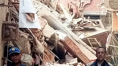 العقار المنهار في الفيوم 