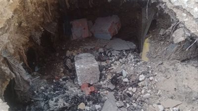 هبوط أرضي محدود في دفنو بإطسا في الفيوم