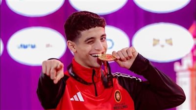 عبد الله حسونة لاعب المصارعة    