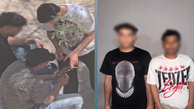 المتهمين بتعاطي المخدرات    