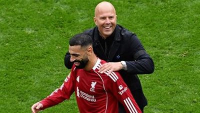 آرني سلوت ومحمد صلاح    