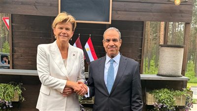 وزيرا خارجية مصر ولاتفيا     