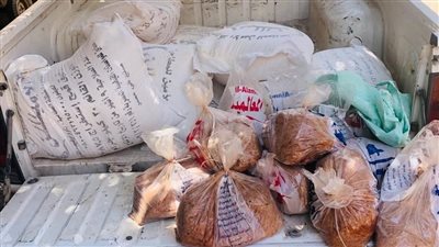 جانب من المضبوطات 