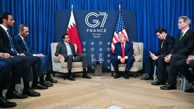 الرئيس الأمريكي دونالد ترامب - أمير قطر الشيخ تميم بن حمد آل