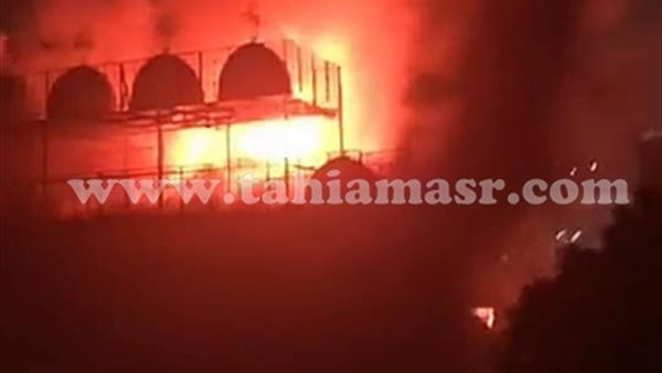 حريق بكنيسة الأنبا