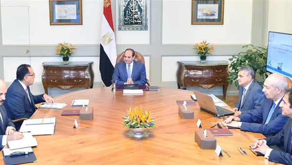 جانب من اجتماع السيسي