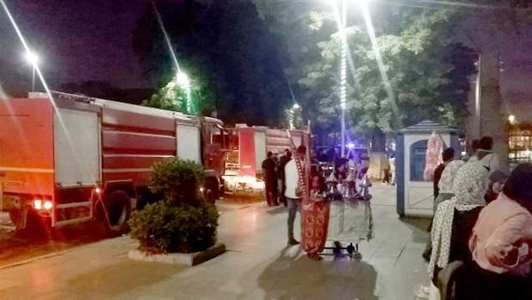 جانب من الحريق